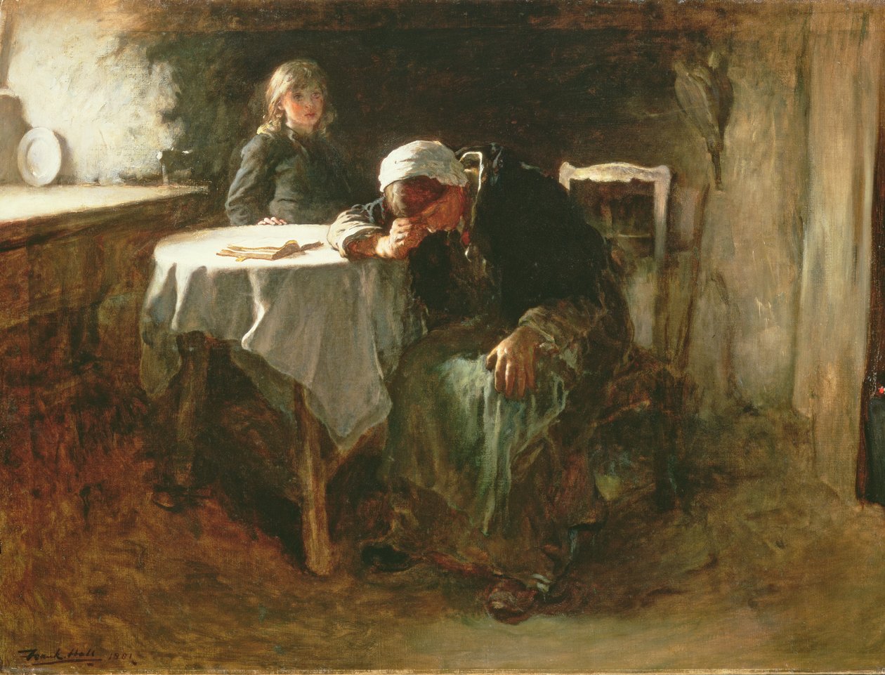 Despair, 1881 by Frank Holl