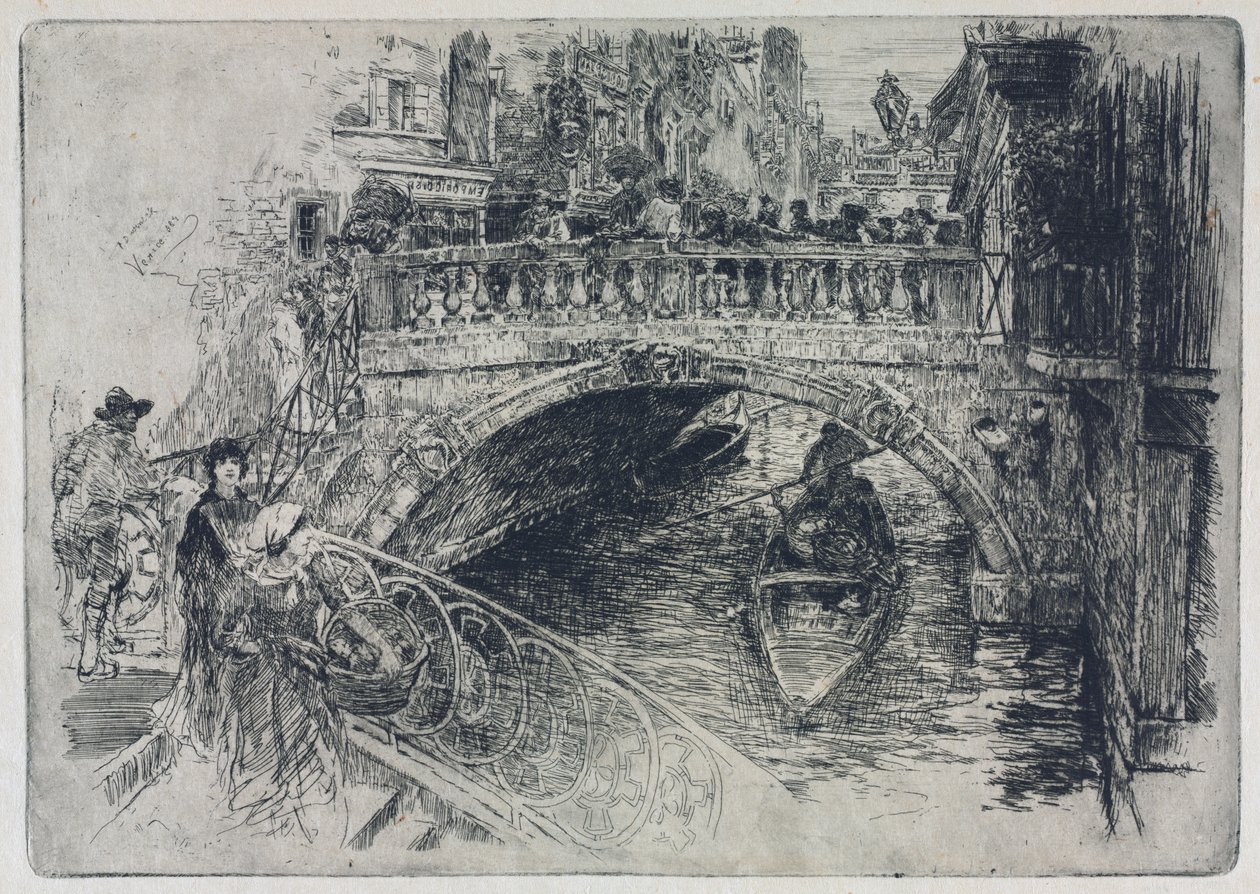 Venetian Bridge by Frank Duveneck