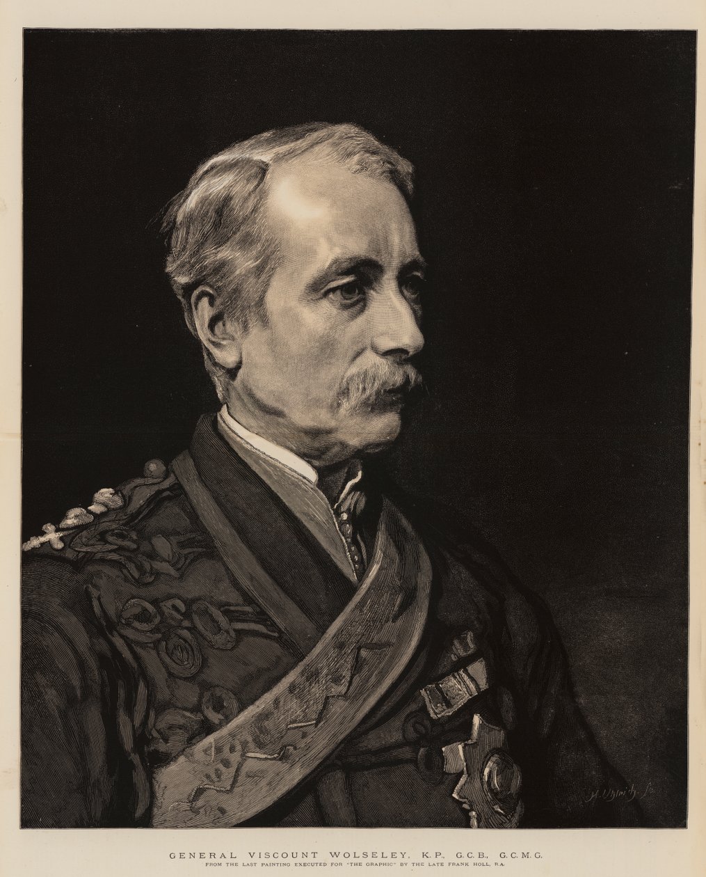 General Viscount Wolseley, KP, GCB, GCMG by Frank Holl