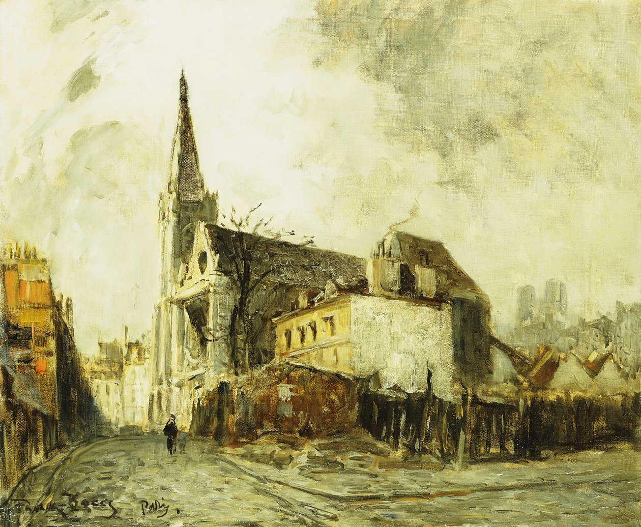 Cathedral in Paris by Frank Myers Boggs