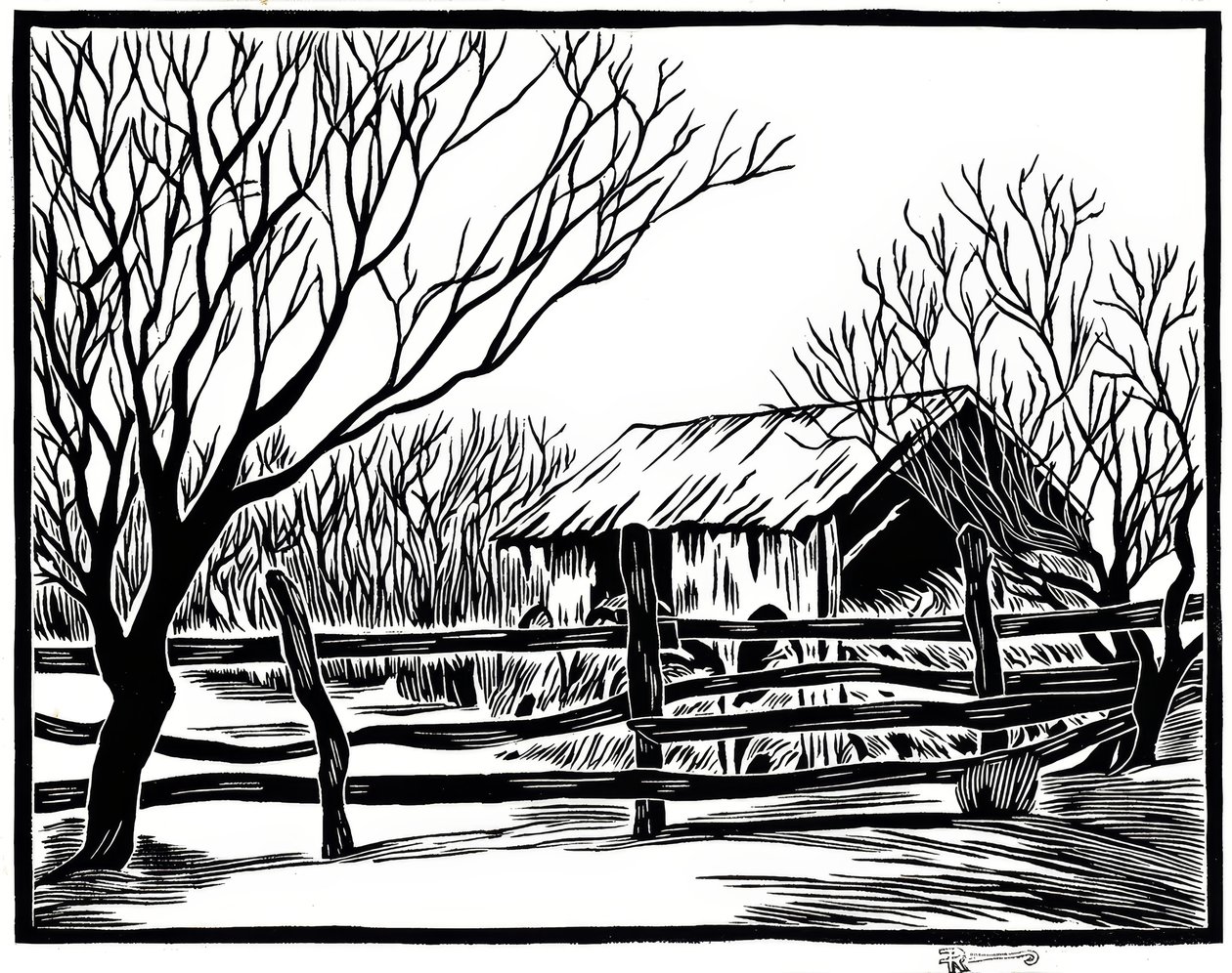 Traditional Haystacks by Frank Redlinger