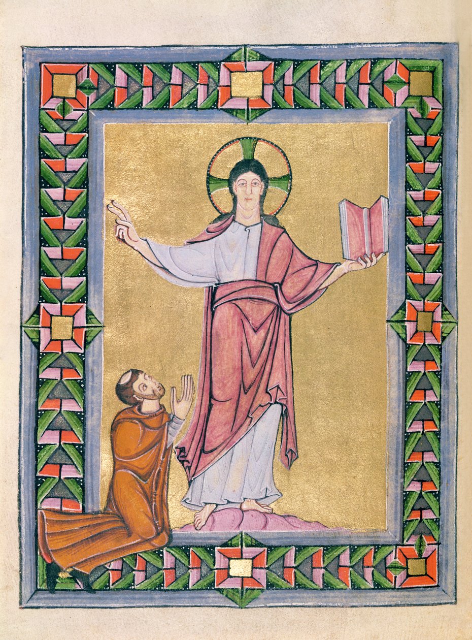 Dedication to Christ, from the Echternach Sacramentary by Frankish School