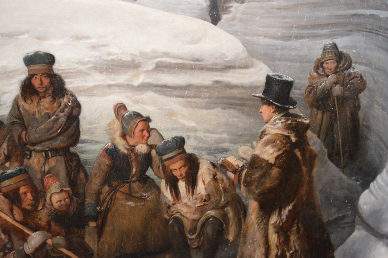 Læstadius Preaching to the Sami by François Auguste Biard