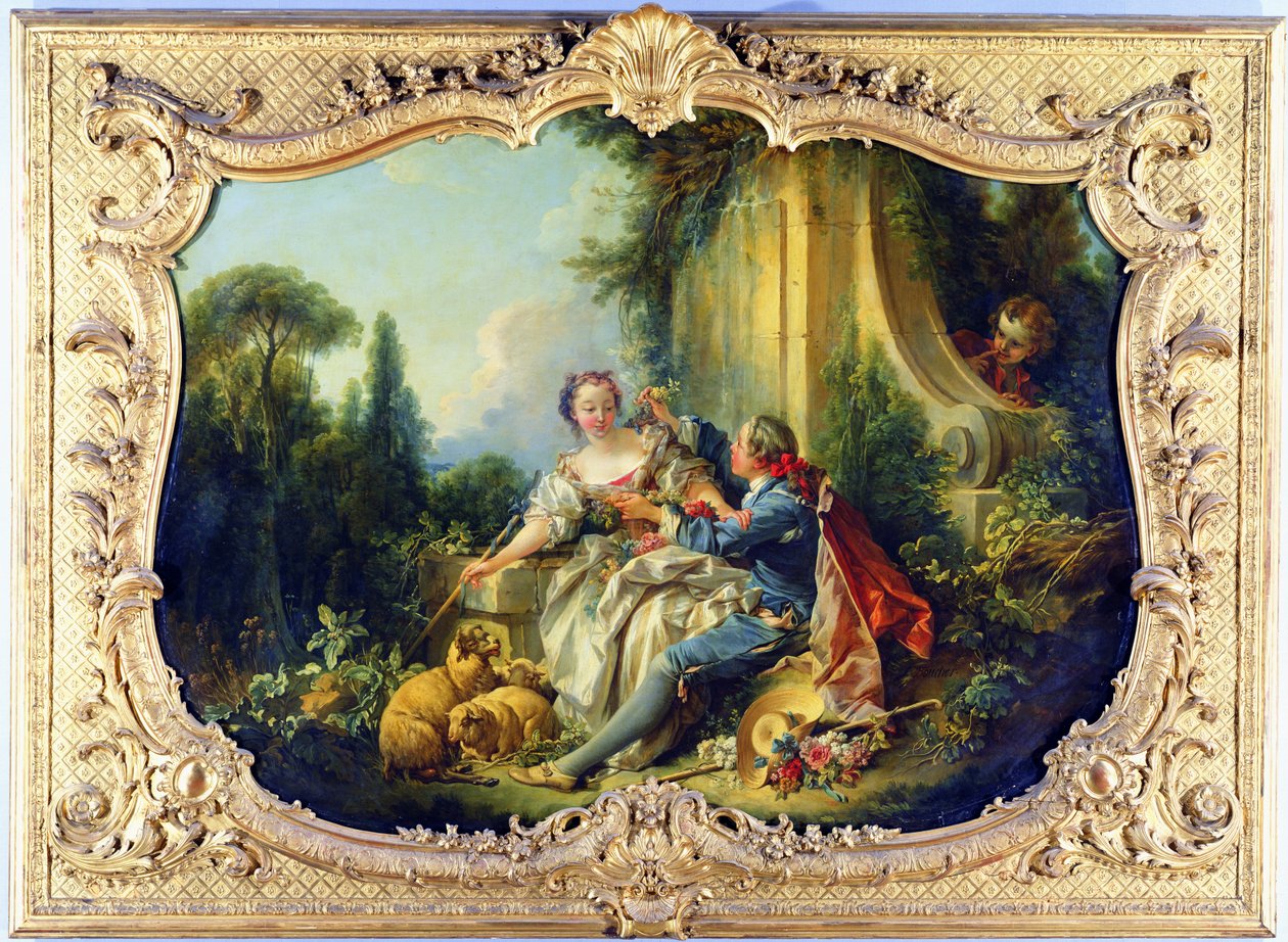 The Gallant Shepherd by François Boucher