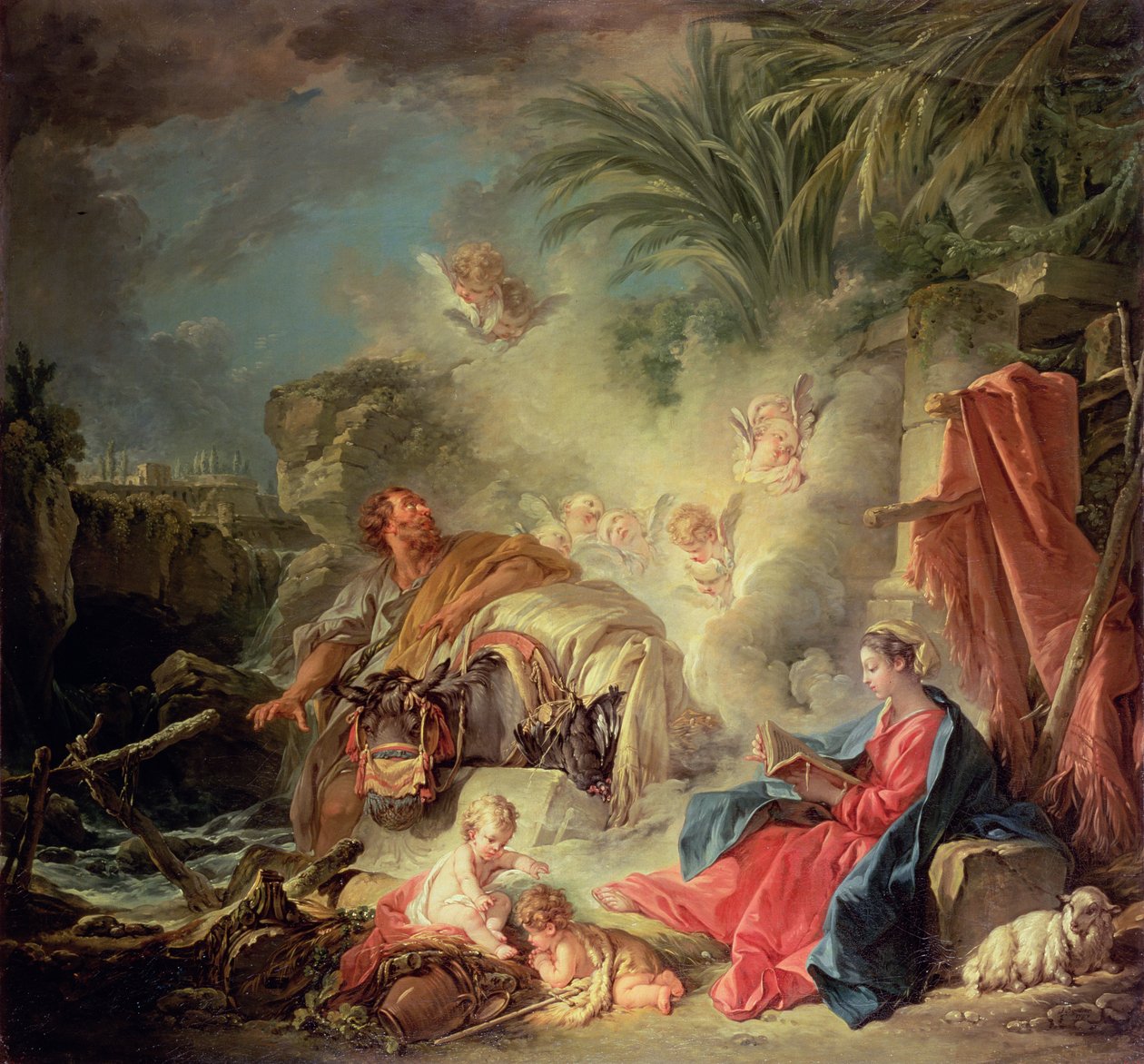 The Rest on the Flight into Egypt by François Boucher