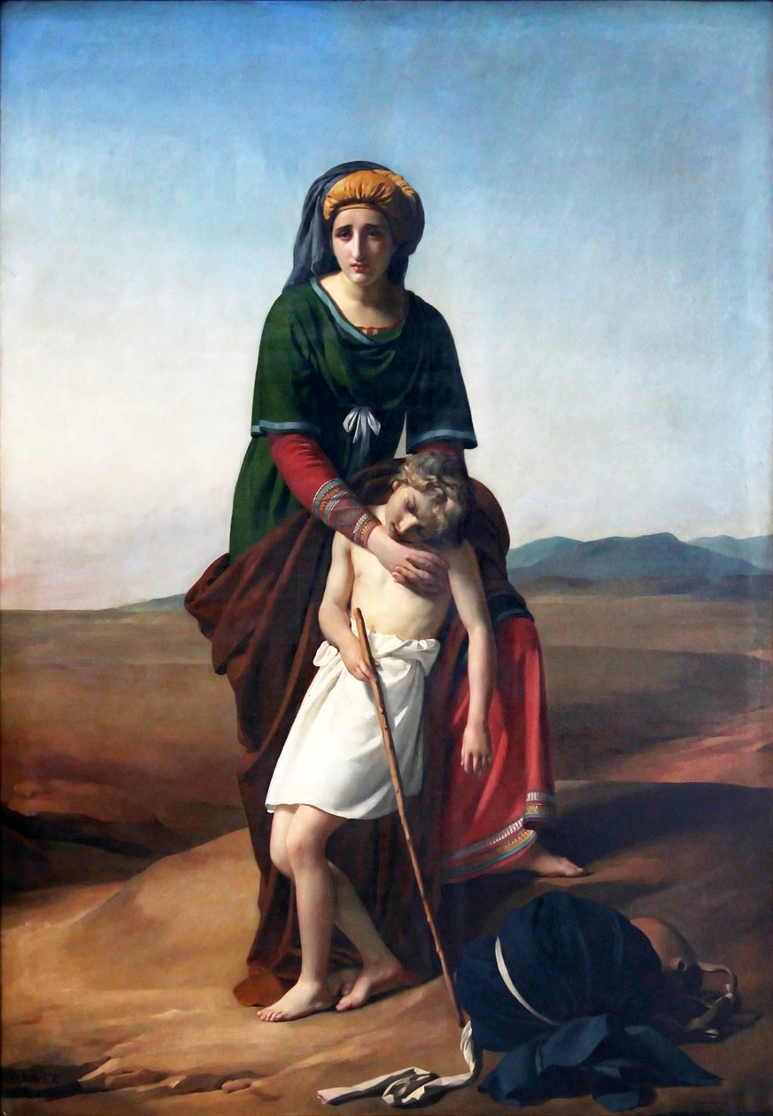 Hagar and Ishmael in the Desert by François Joseph Navez