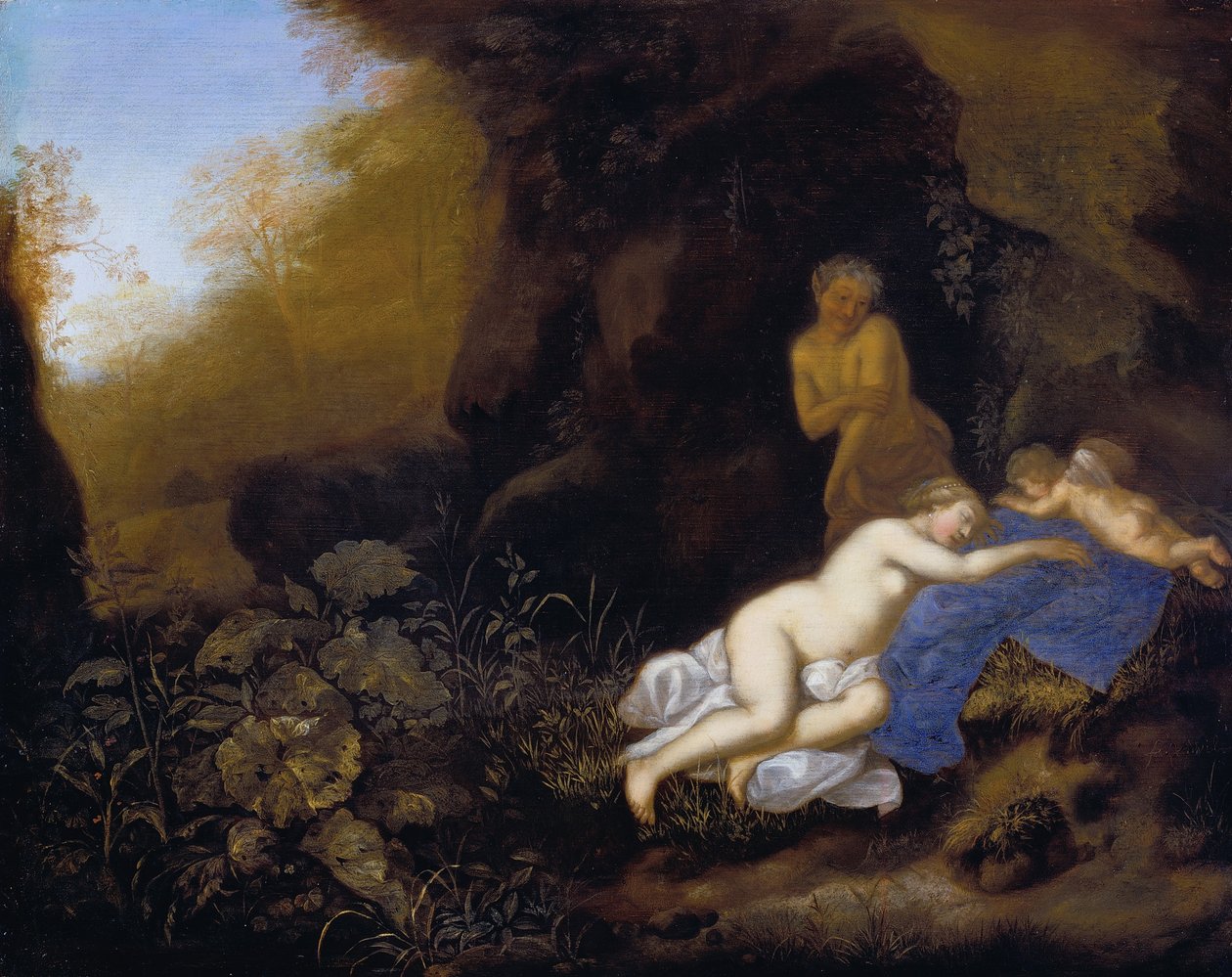Jupiter and Antiope by François Verwilt