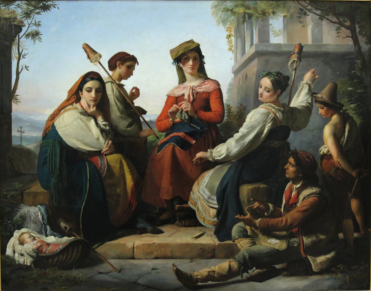 The Spinners of Fondi by François Joseph Navez