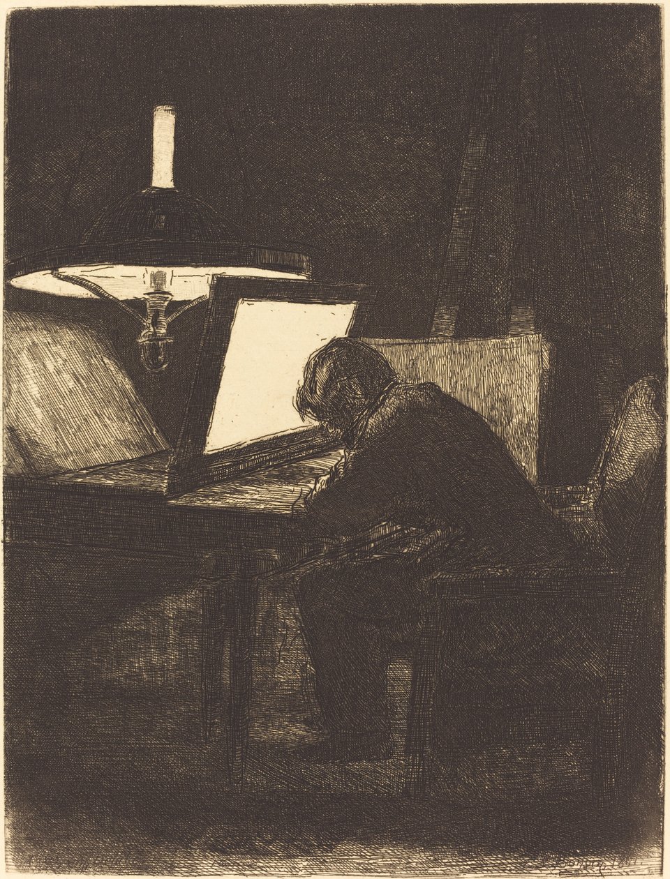 Printmaker by François Bonvin
