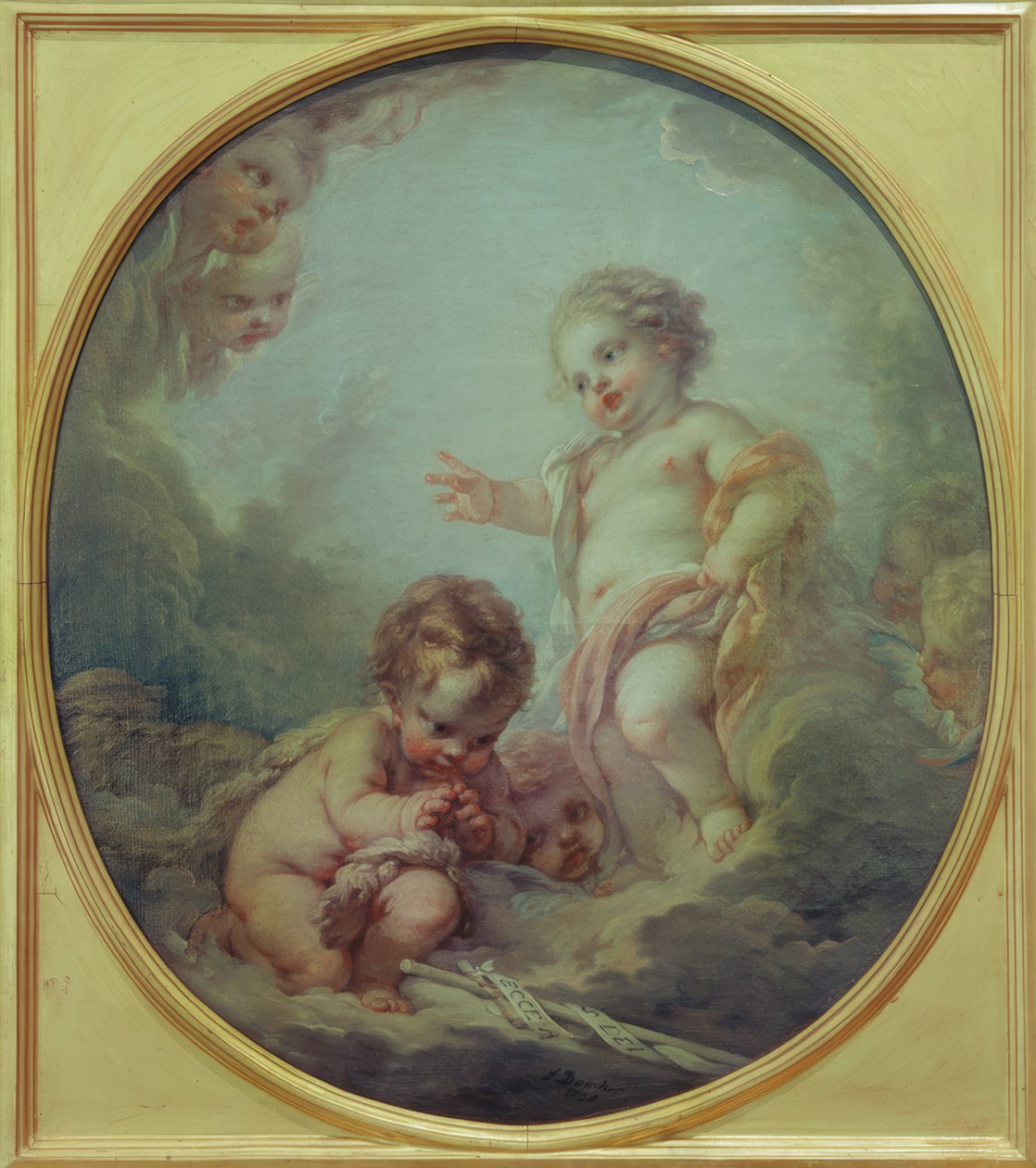 The Christ Child Blesses John the Baptist by François Boucher