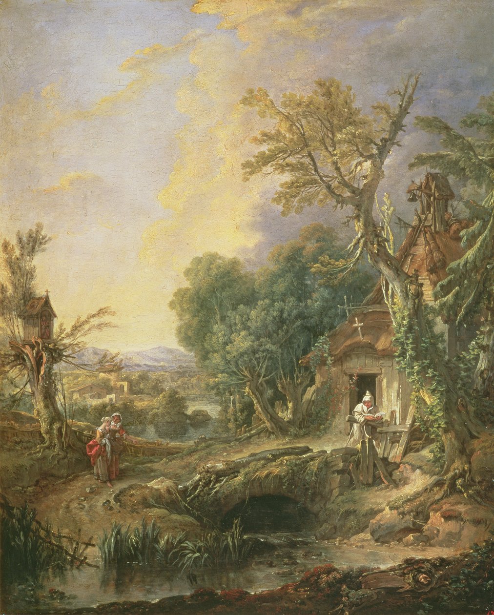 Landscape with a Hermit by François Boucher