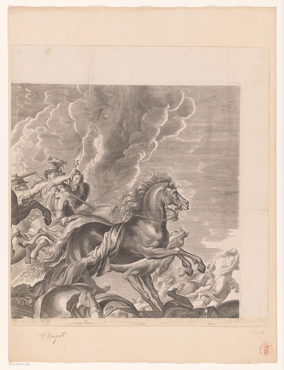 Battle Between Amazons and Greeks (upper right part) by François Ragot