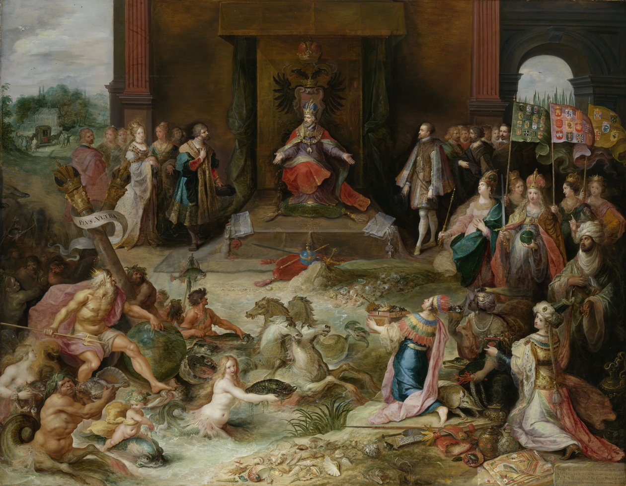 Allegory on the Abdication of Emperor Charles V in Brussels by Frans Francken the Younger  