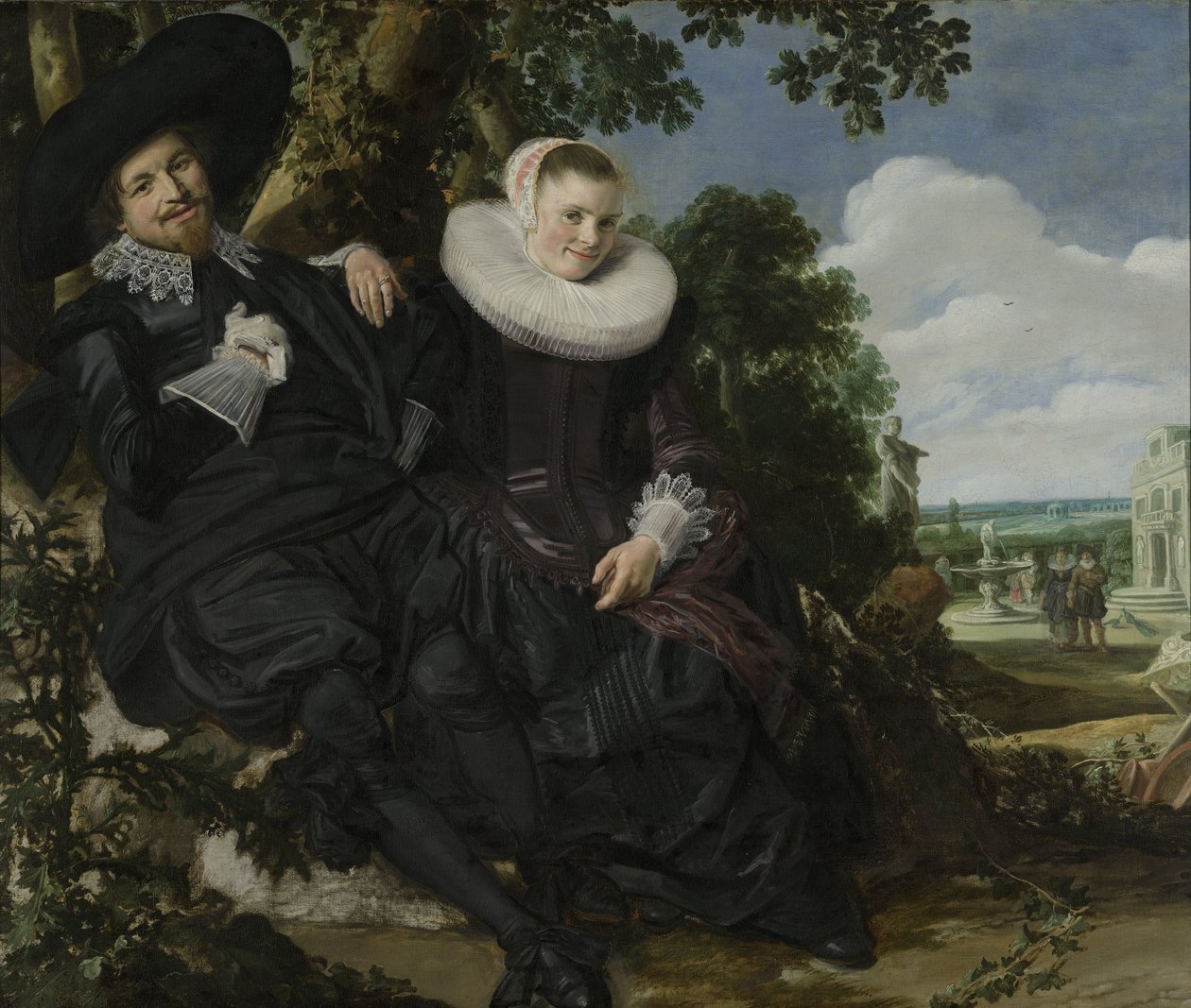 Portrait of a Couple in a Landscape by Frans Hals