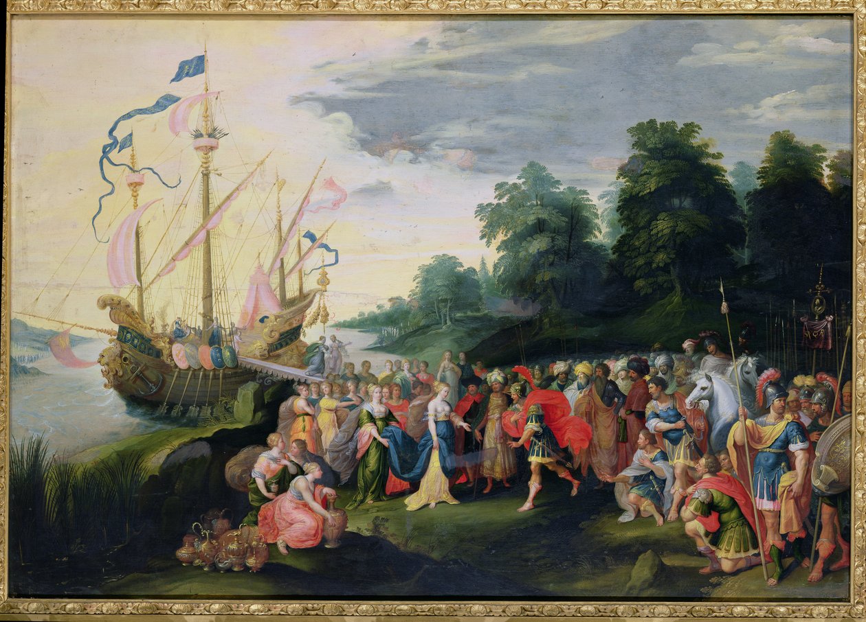 The Disembarkation of Cleopatra at Tarsus by Frans II Francken the Younger