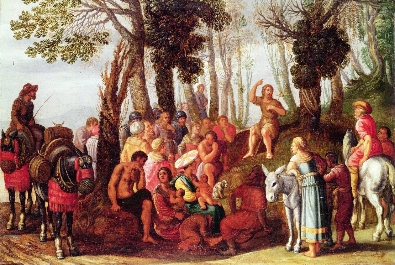 John the Baptist Preaching by Frans the Elder Francken