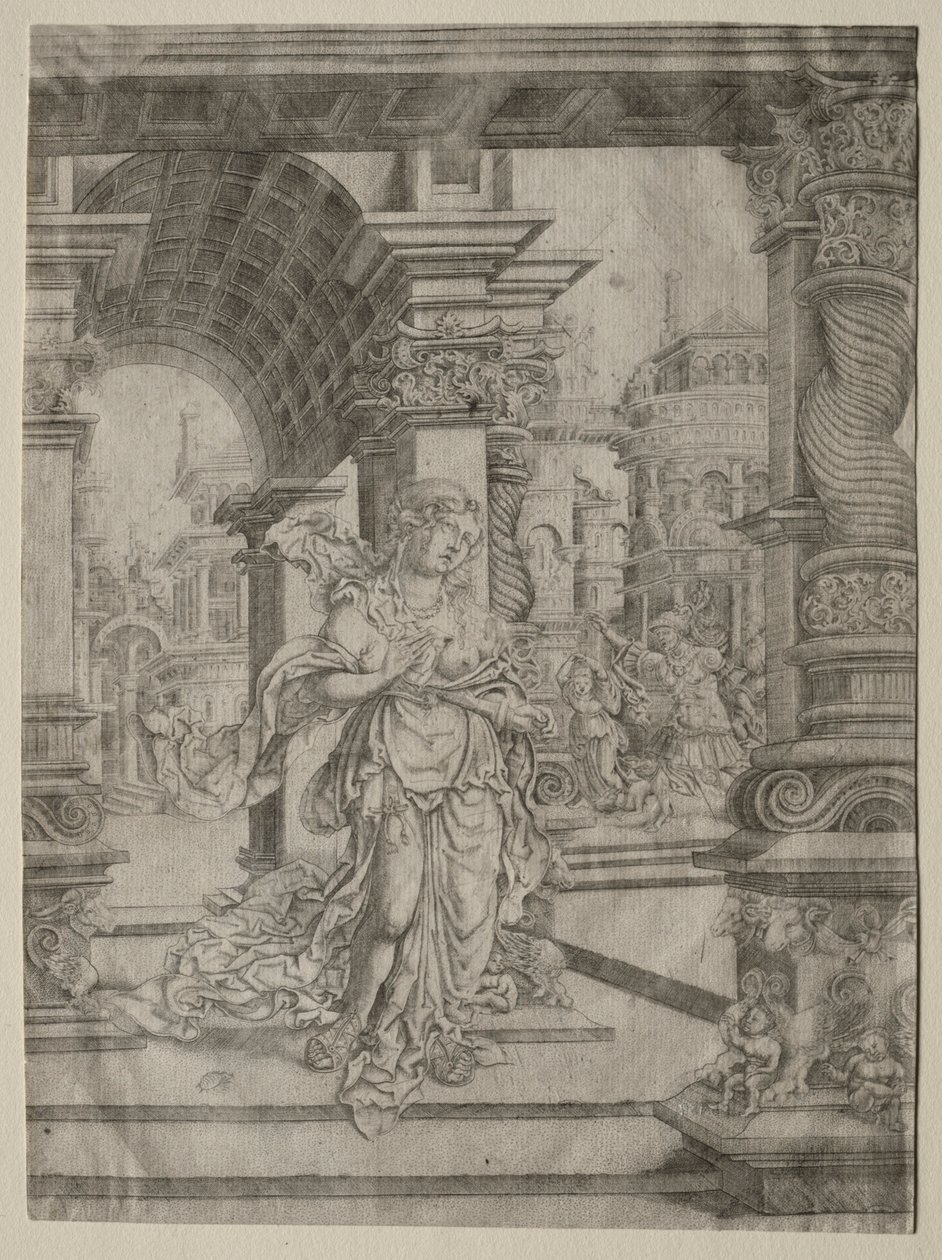 Death of Lucretia by Frans Crabbe van Esplegem