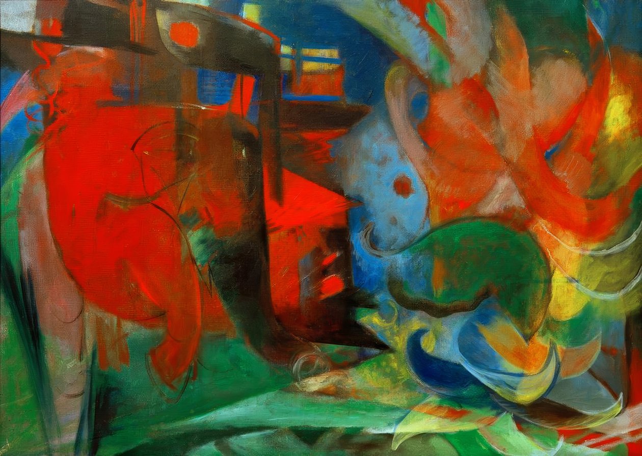 Abstract Forms II by Franz Marc