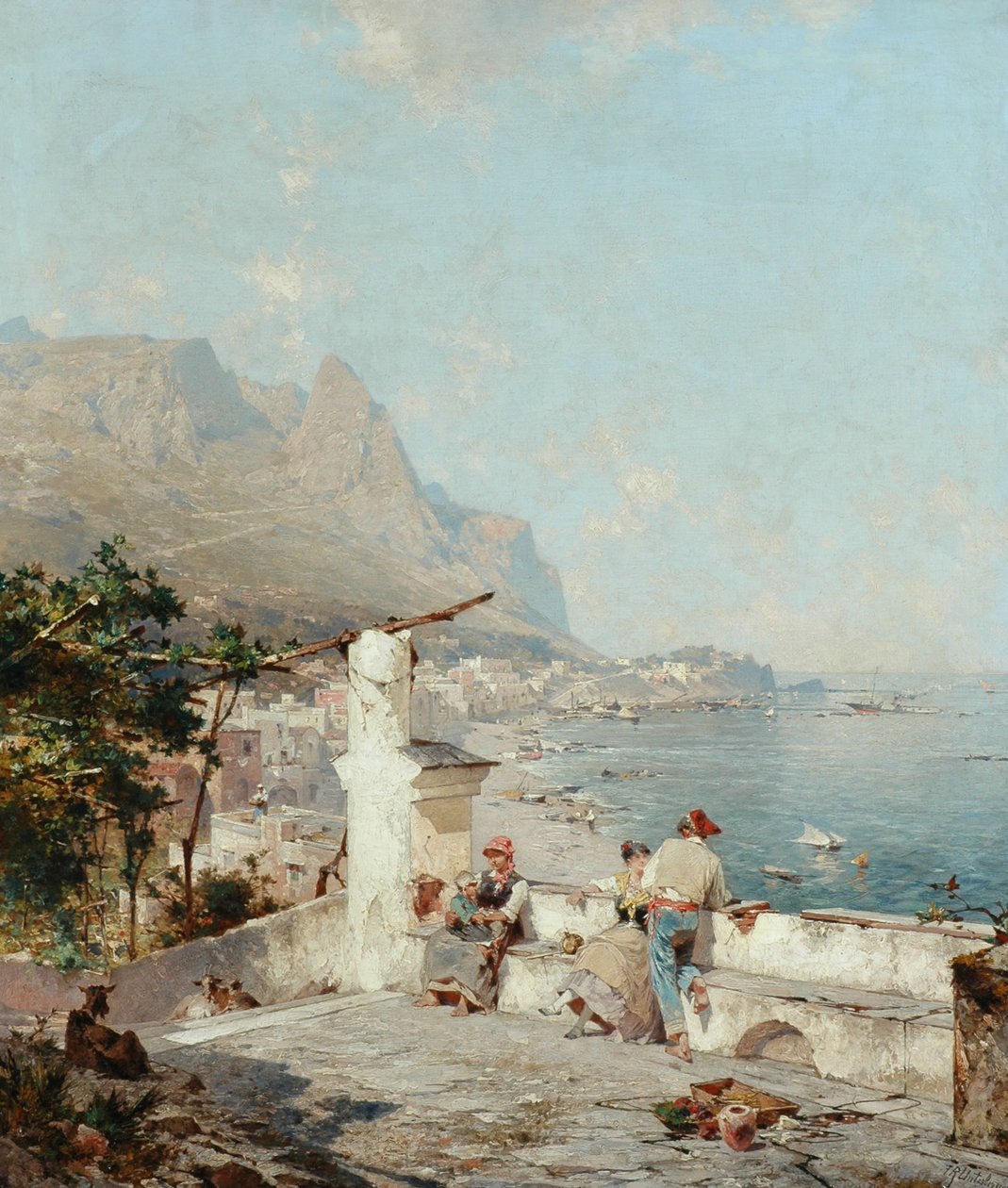 Capri, Gulf of Naples by Franz Richard Unterberger