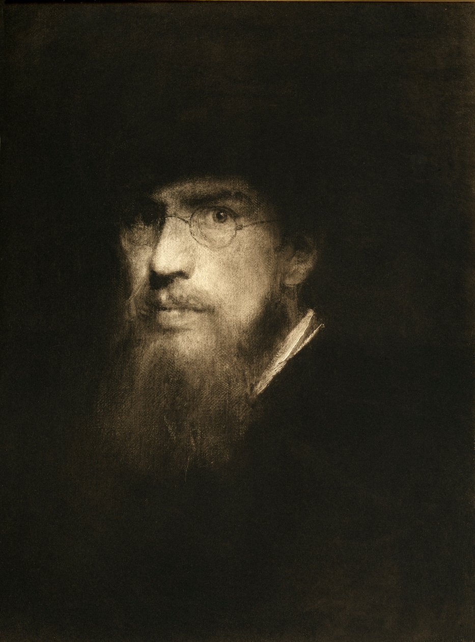 Franz Lenbach, Self Portrait by Franz Seraph von Lenbach