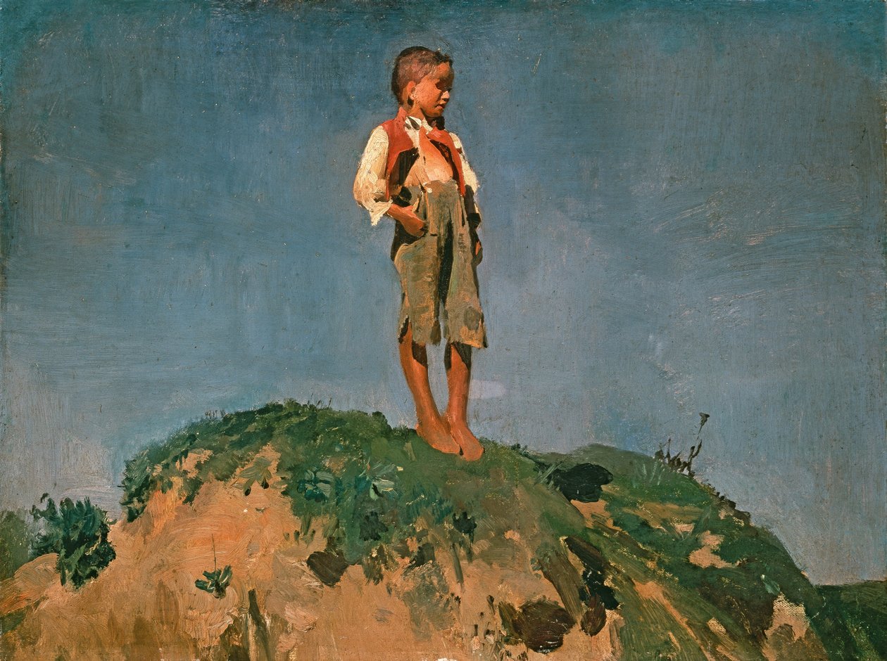 Shepherd Boy by Franz Seraph von Lenbach