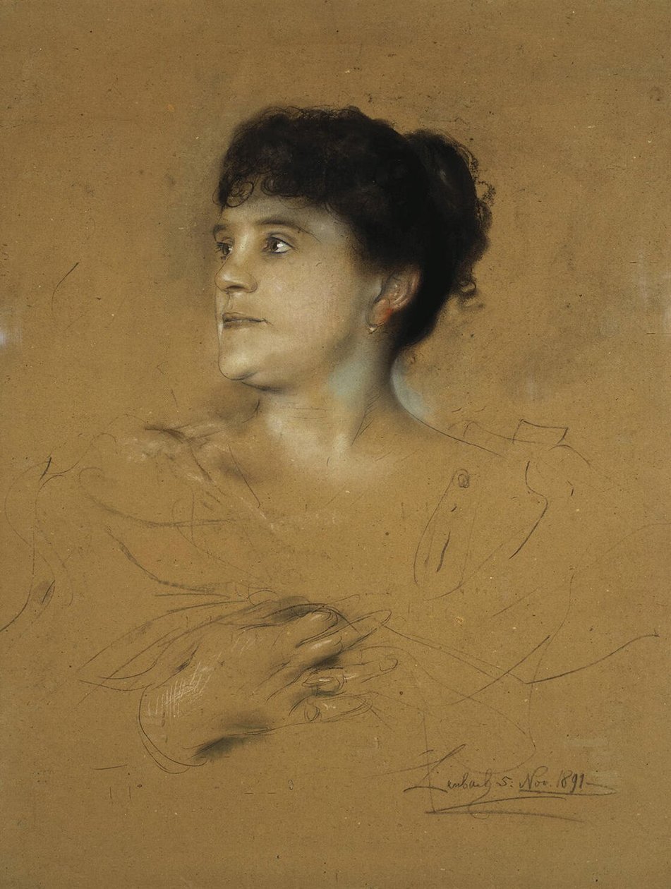 Portrait of Marcella Sembrich, 1891 by Franz Seraph von Lenbach