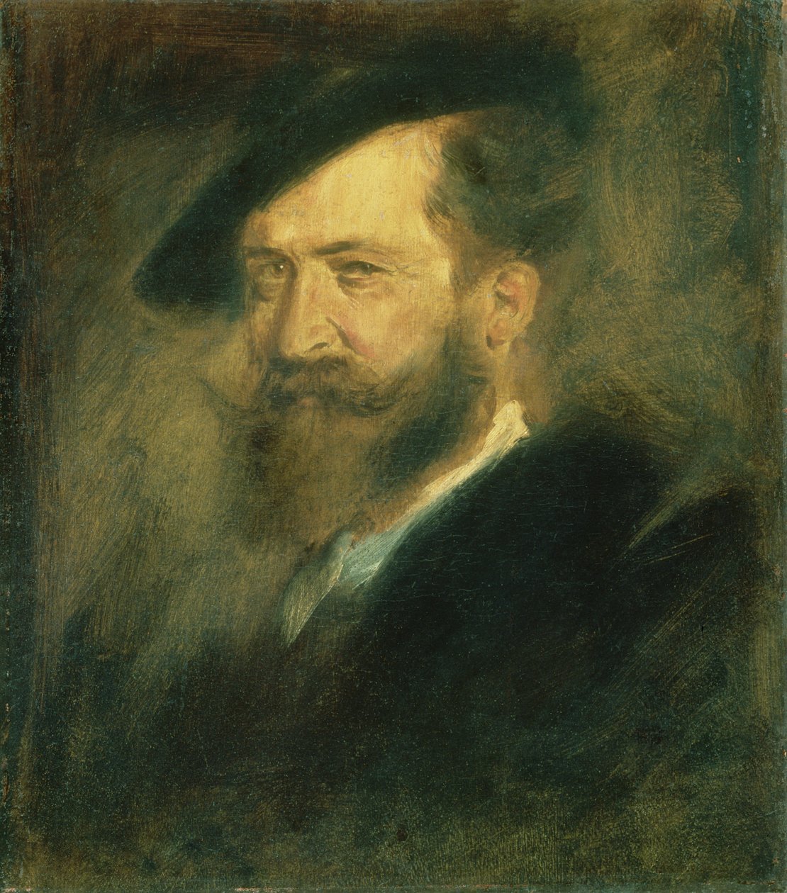 Portrait of the Artist Wilhelm Busch (1832-1908), c.1878 by Franz Seraph von Lenbach