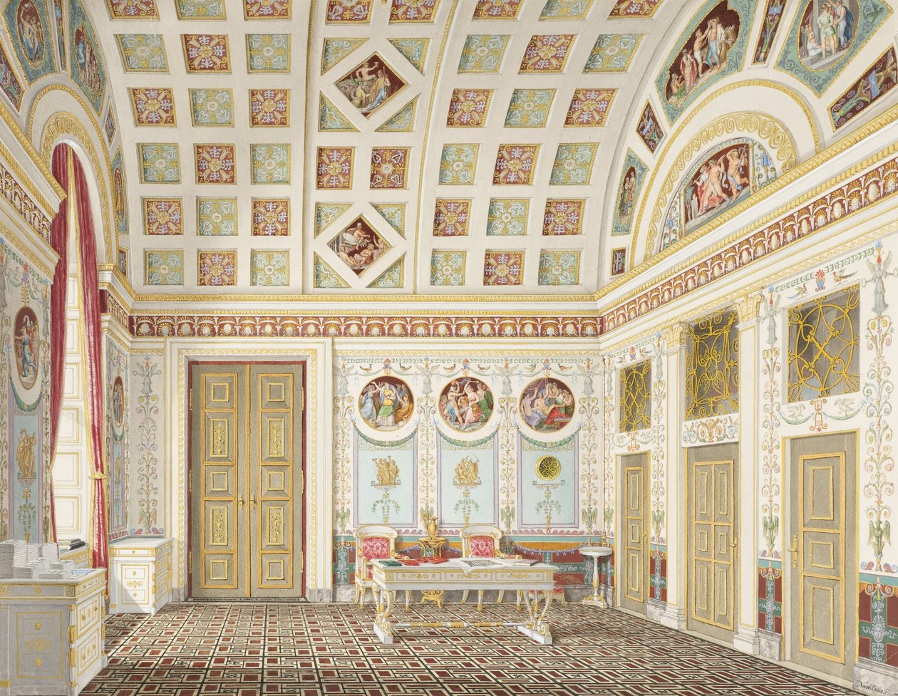 The Dressing Room of King Ludwig I at the Munich Residence Palace by Franz Xavier Nachtmann