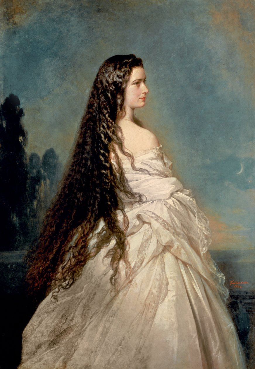 Elizabeth of Bavaria (1837-98), wife of Emperor Franz Joseph I of Austria (1830-1916) by Franz Xaver Winterhalter