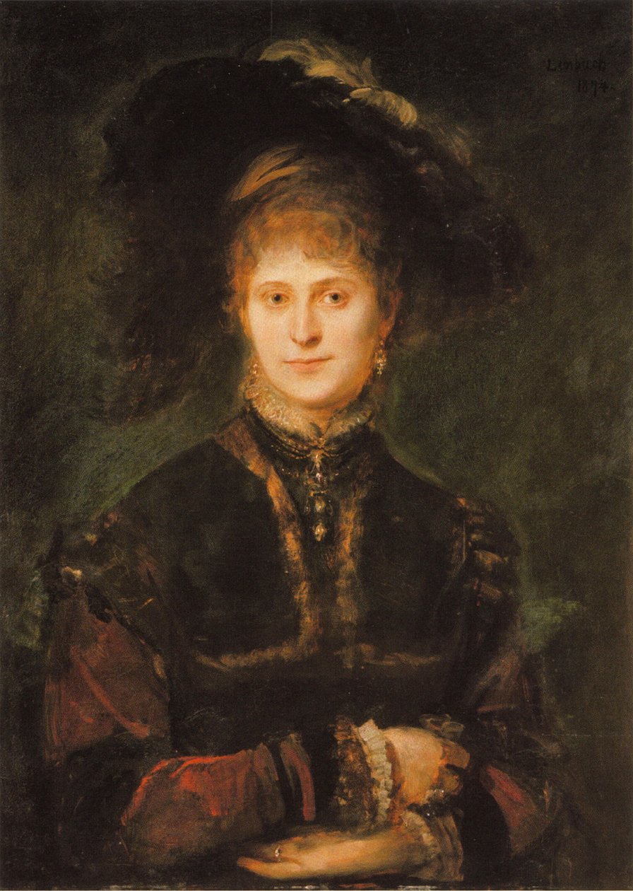 Magdalena Plach by Franz Seraph von Lenbach