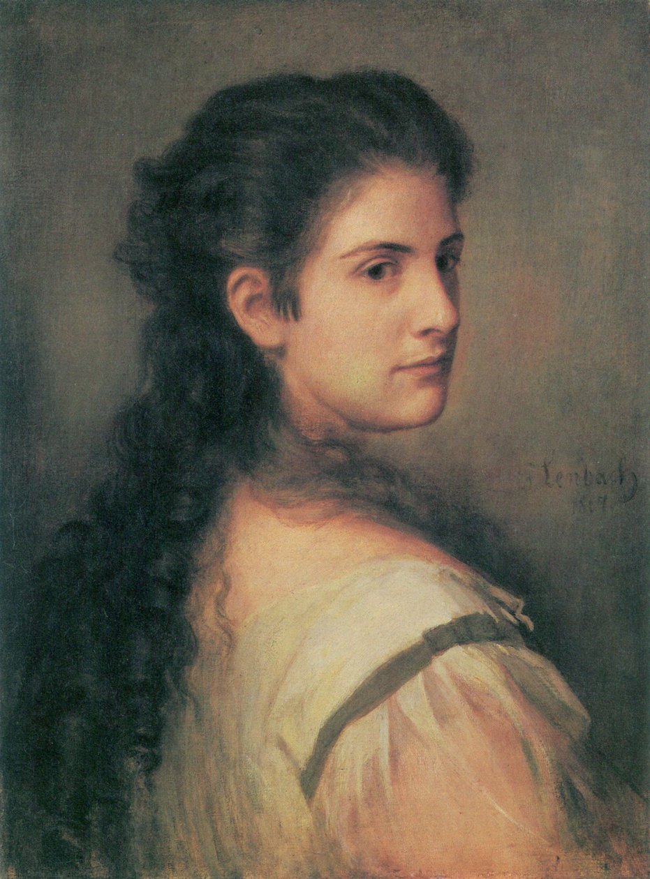 Portrait of Anna Schubart by Franz Seraph von Lenbach