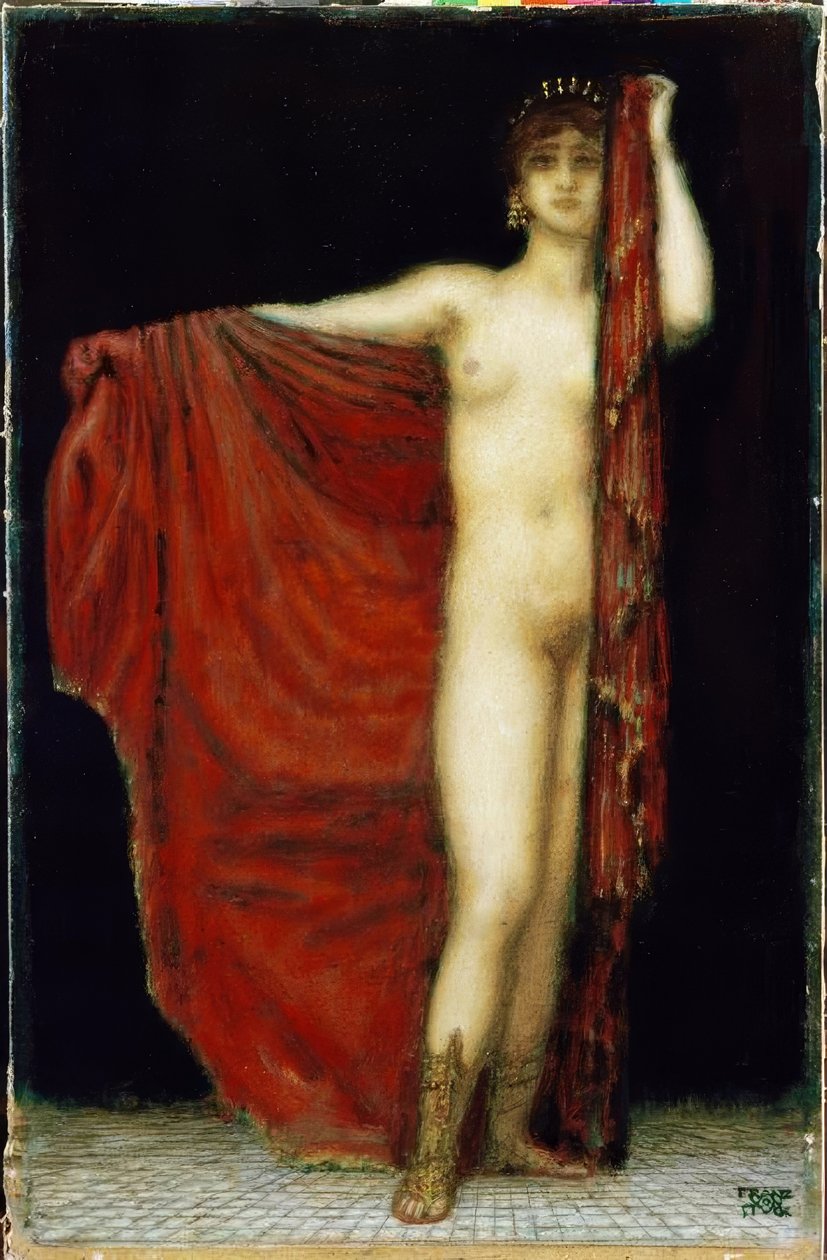 F. v. Stuck, Phryne by Franz von Stuck