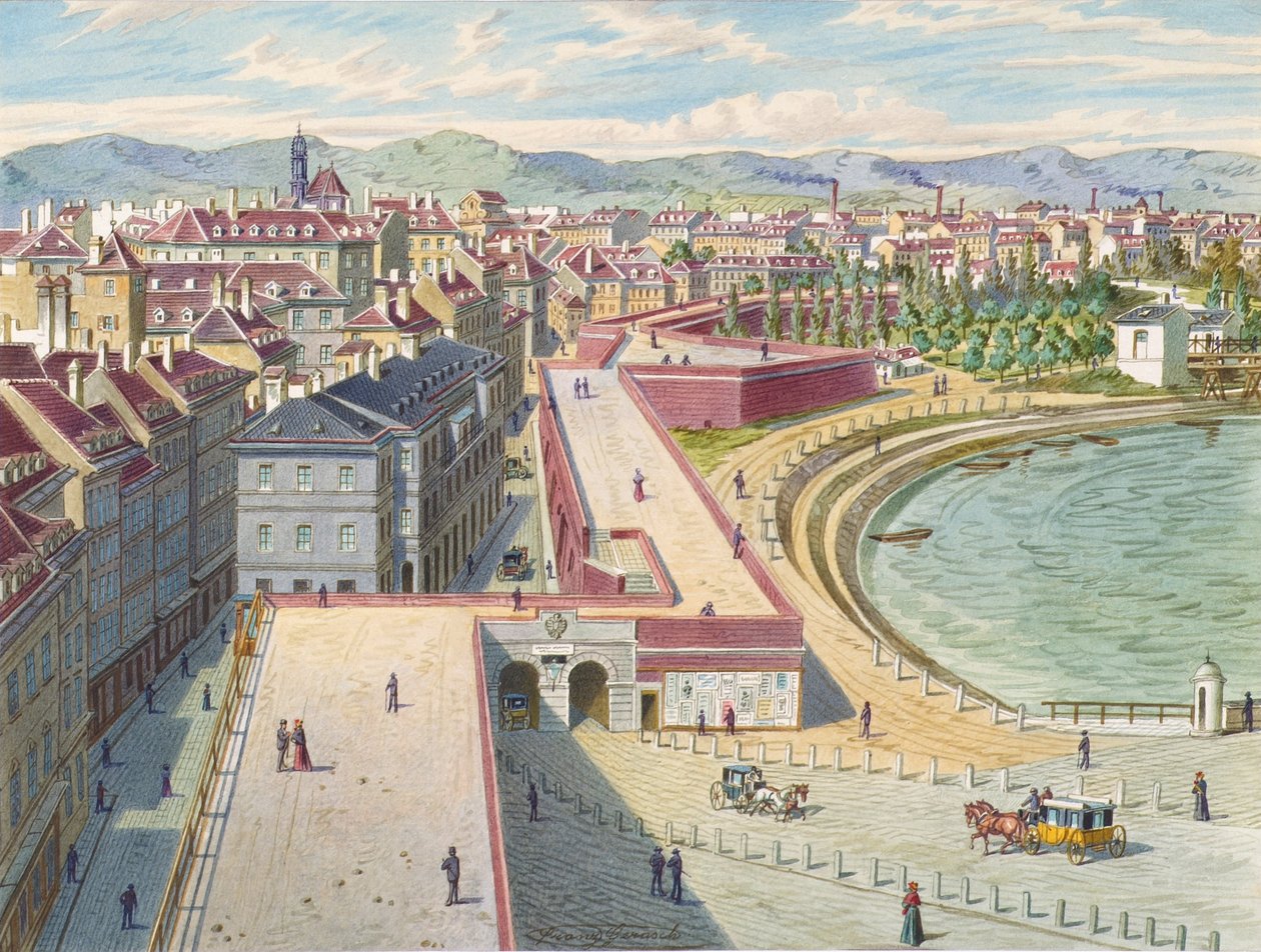 The Rotenturm Gate in Vienna by Franz Gerasch
