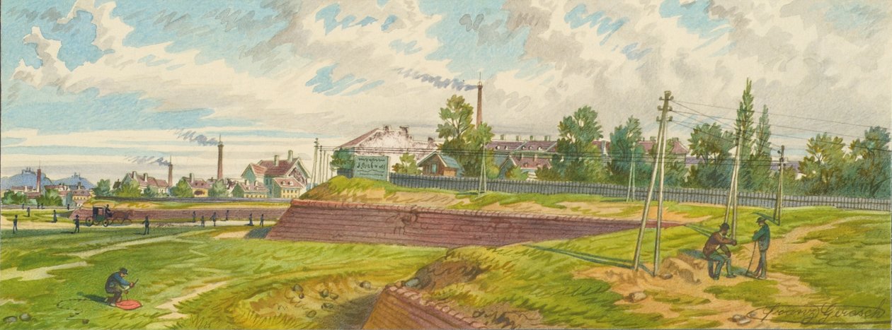 The Lerchenfelder Line in Vienna by Franz Gerasch