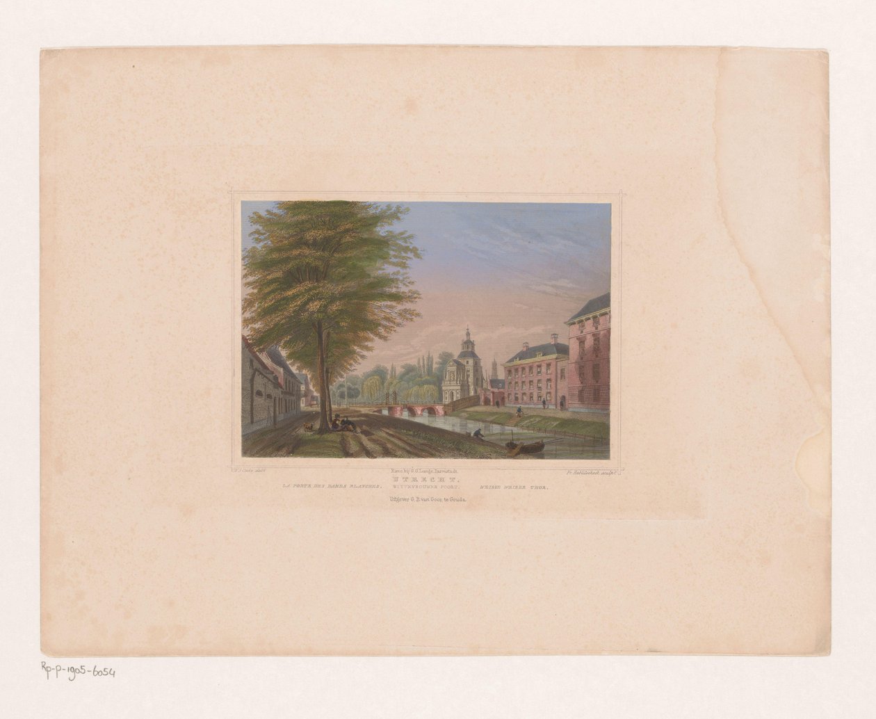 View of the Wittevrouwenpoort in Utrecht by Franz Hablitschek