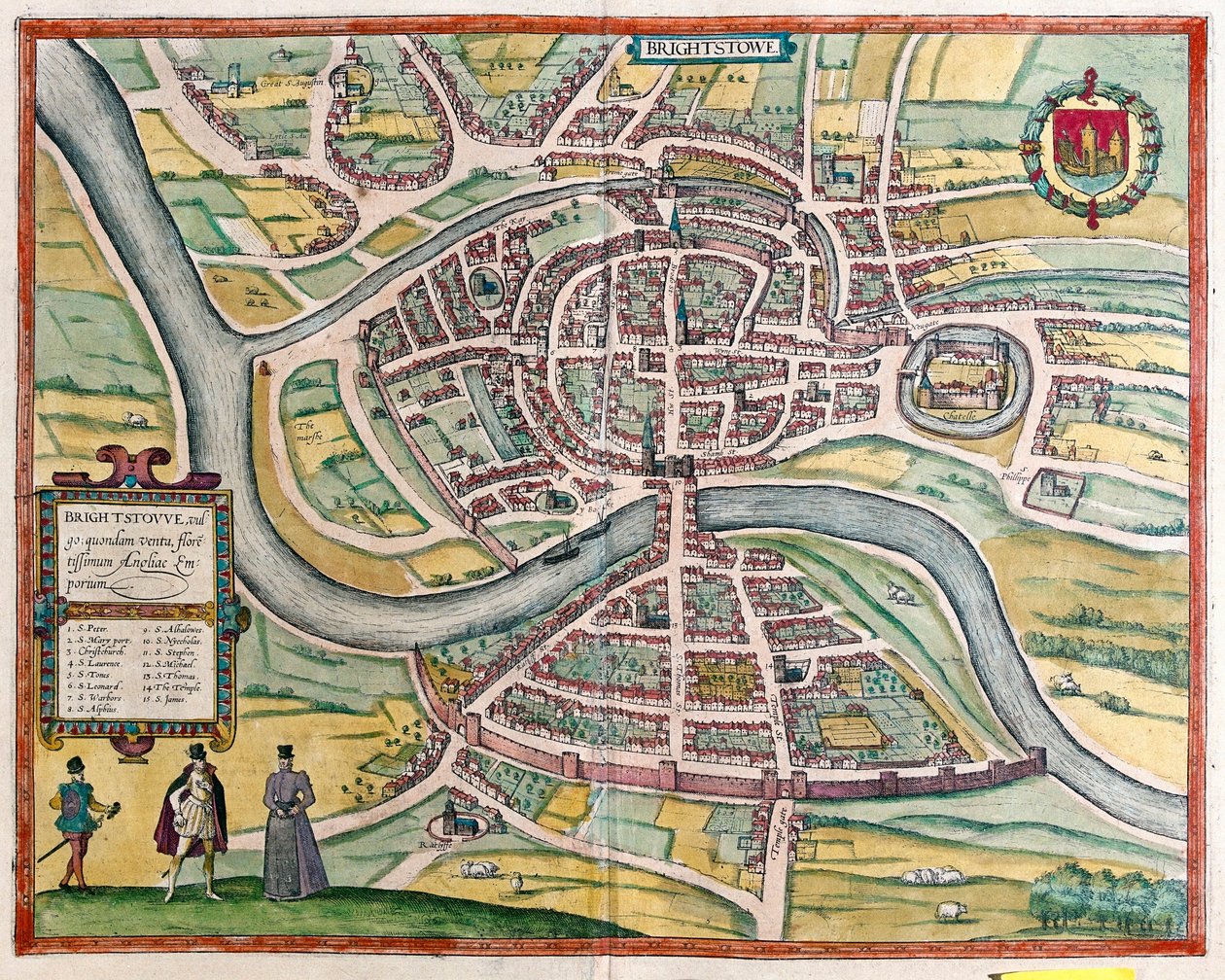 Bristol - Great Britain by Franz Hogenberg