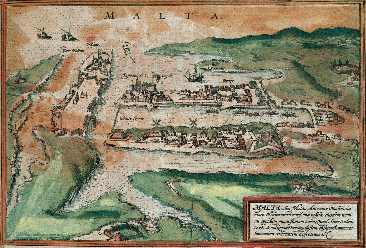 View of Malta by Franz Hogenberg