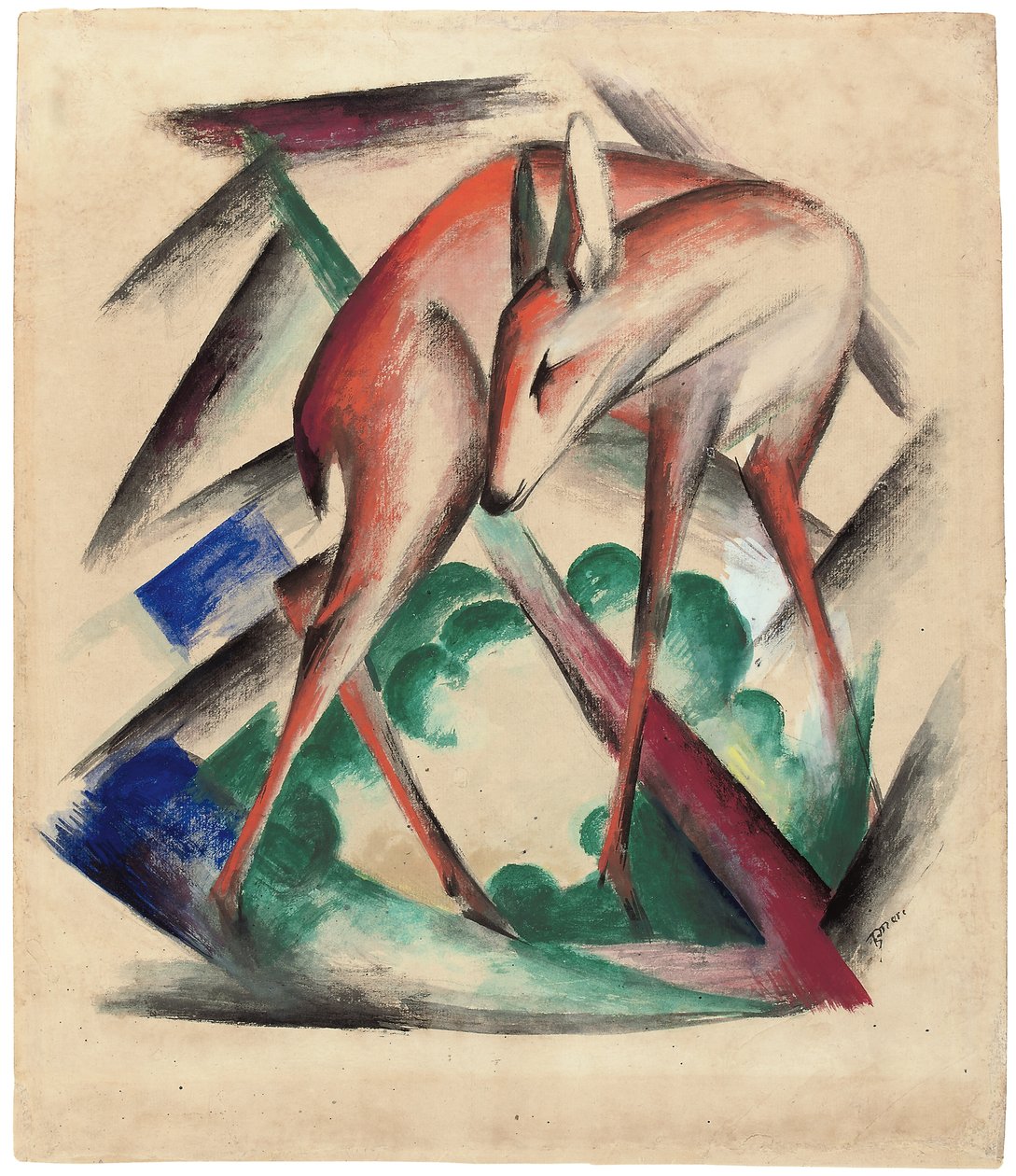 Deer by Franz Marc