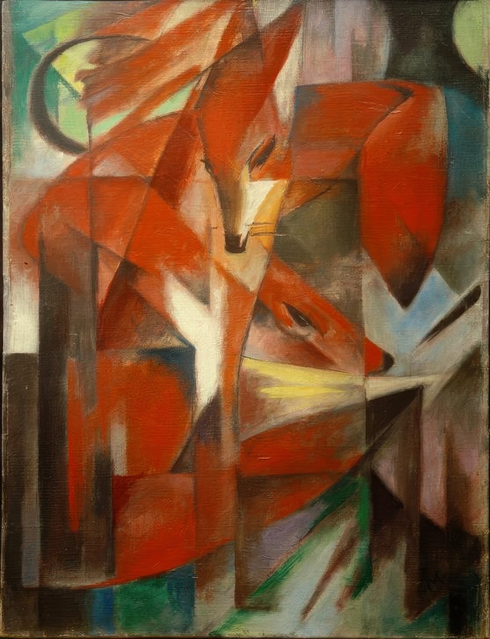 The Foxes by Franz Marc