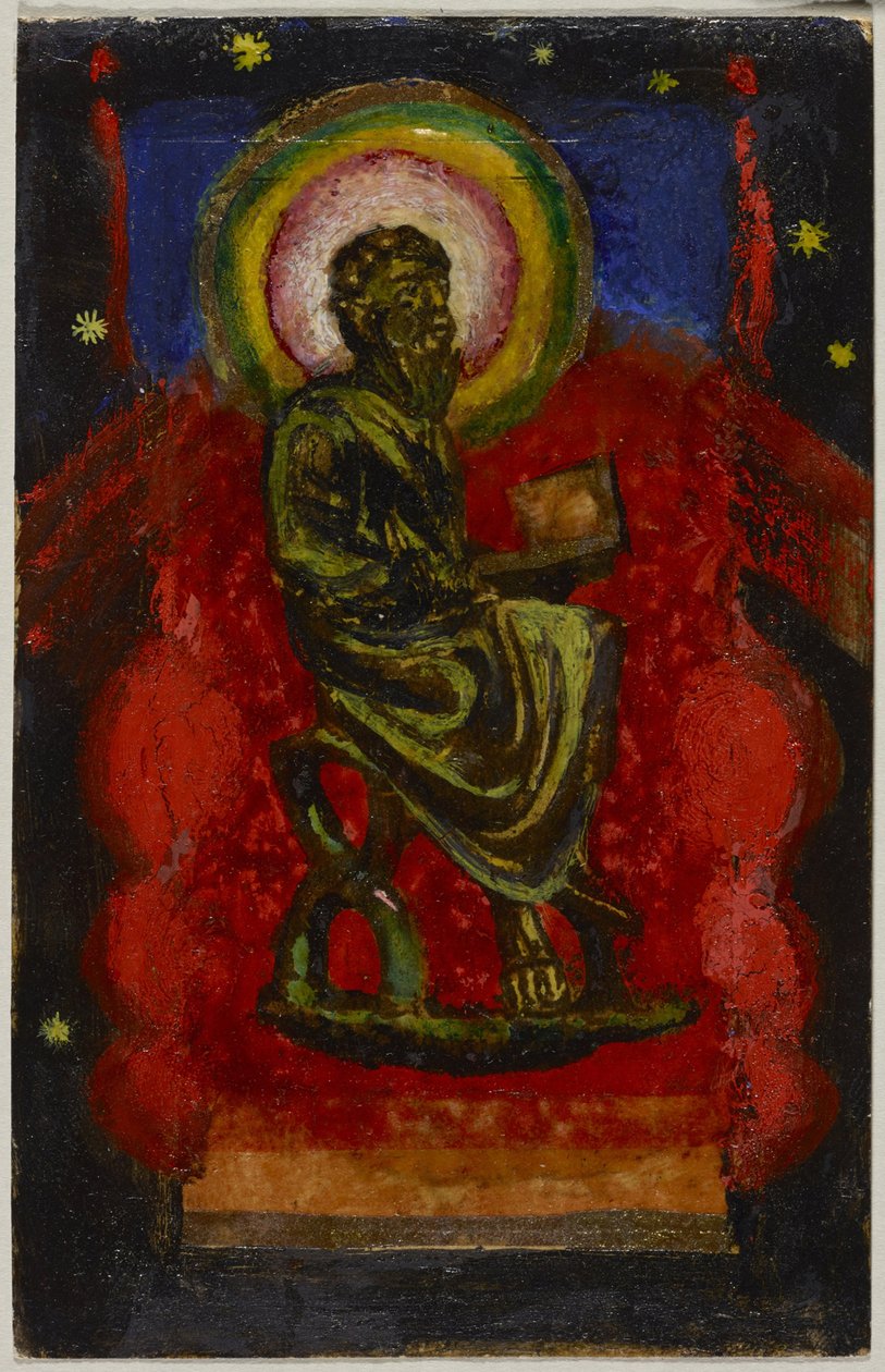 Seated Saint by Franz Marc