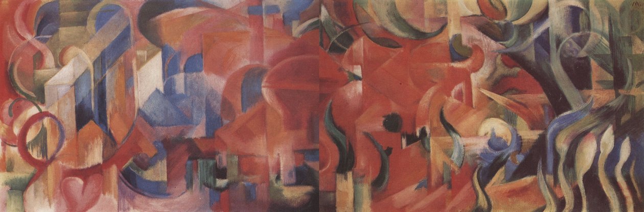Playing Forms by Franz Marc