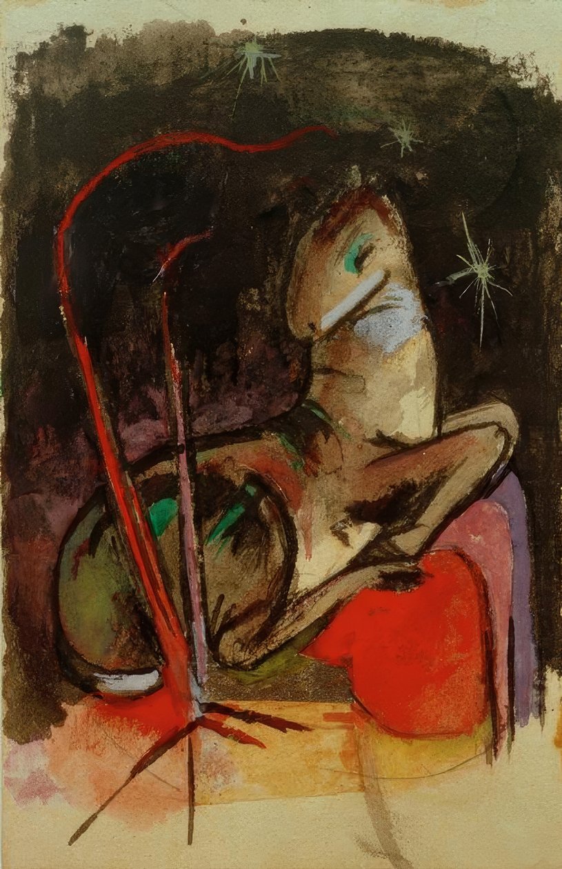 Resting Animal by Franz Marc