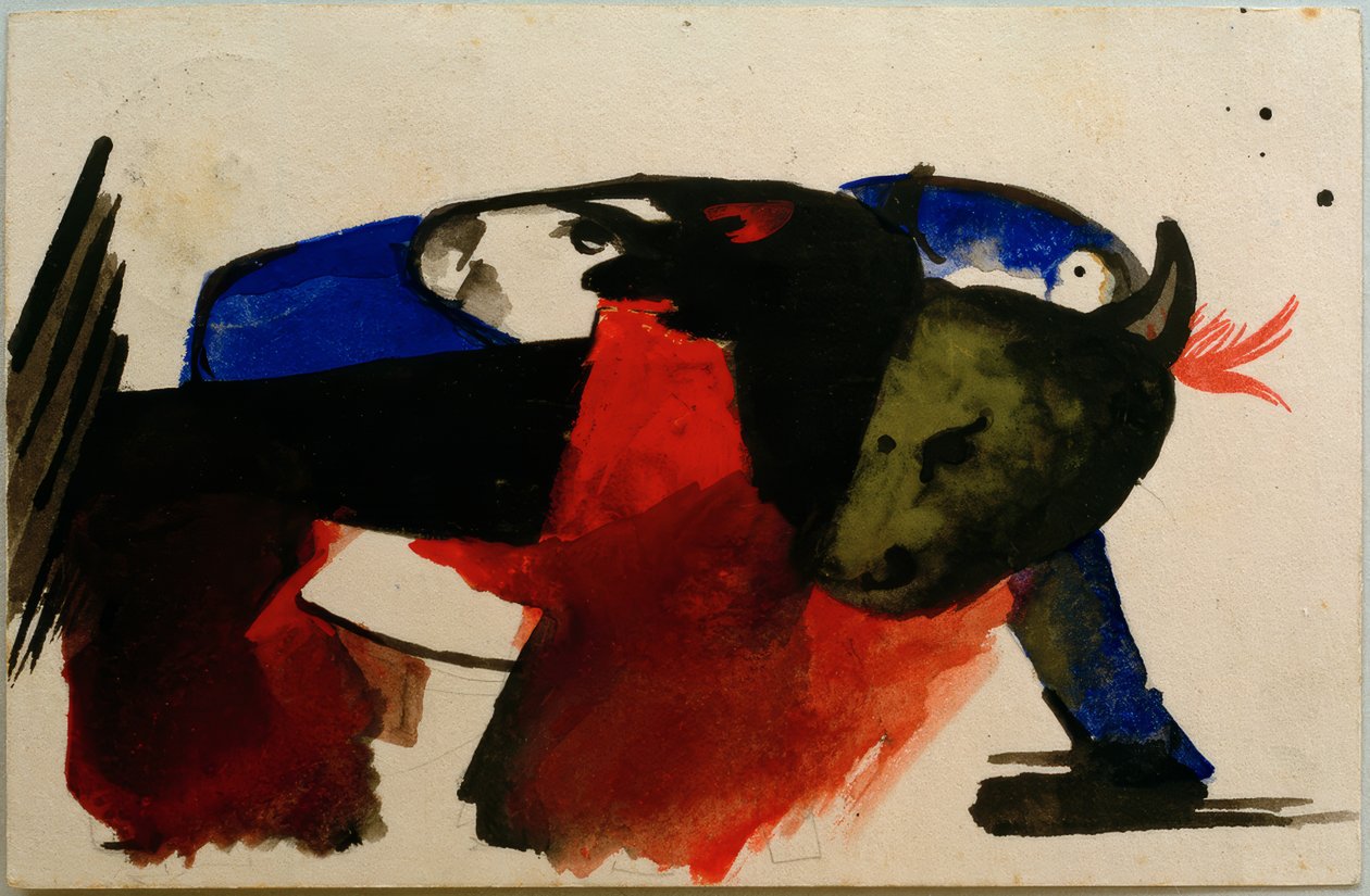 Two Animals by Franz Marc