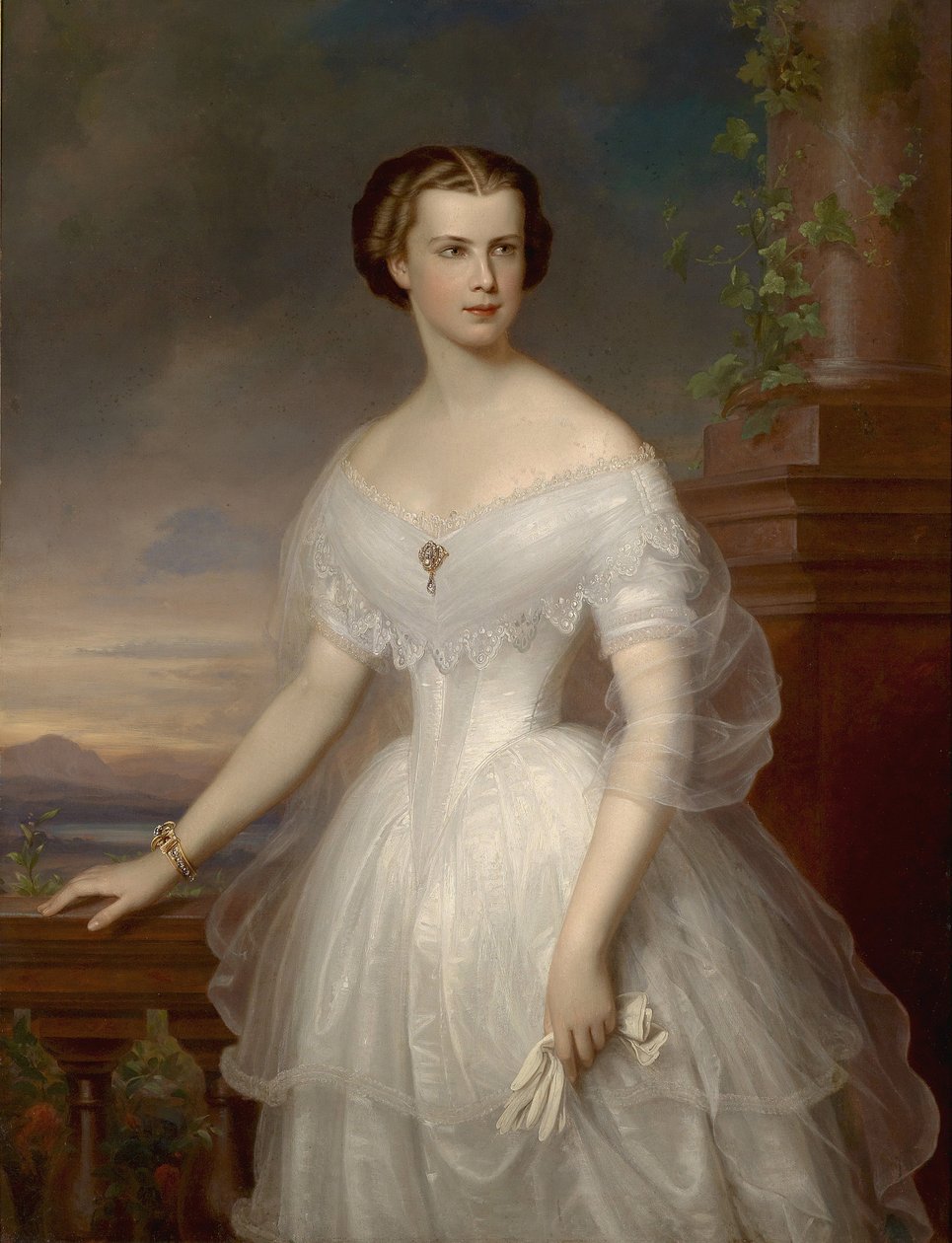 Portrait of Elisabeth of Bavaria by Franz Schrotzberg