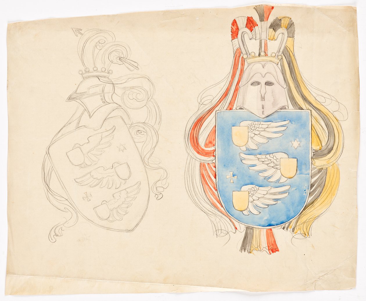 Design for a Family Crest by Franz von Matsch