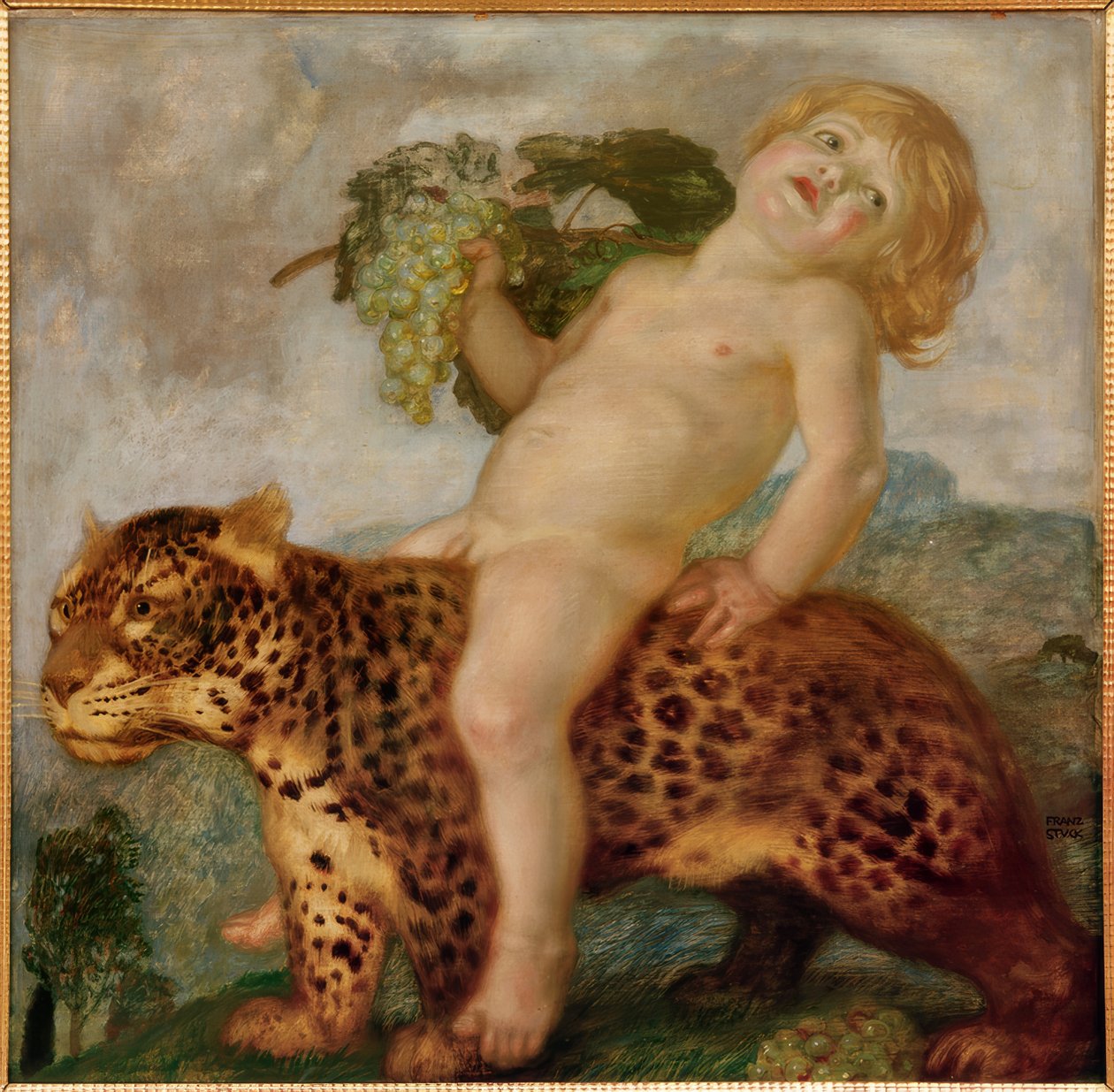 Bacchus Boy on a Panther by Franz von Stuck