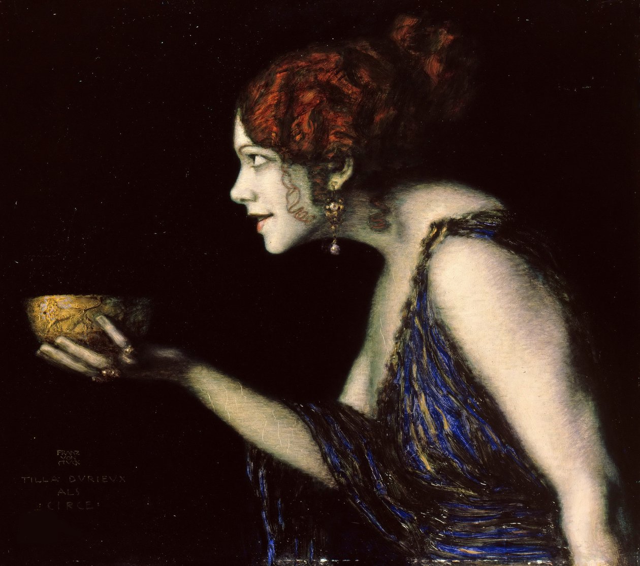 Tilla Durieux as Circe by Franz von Stuck