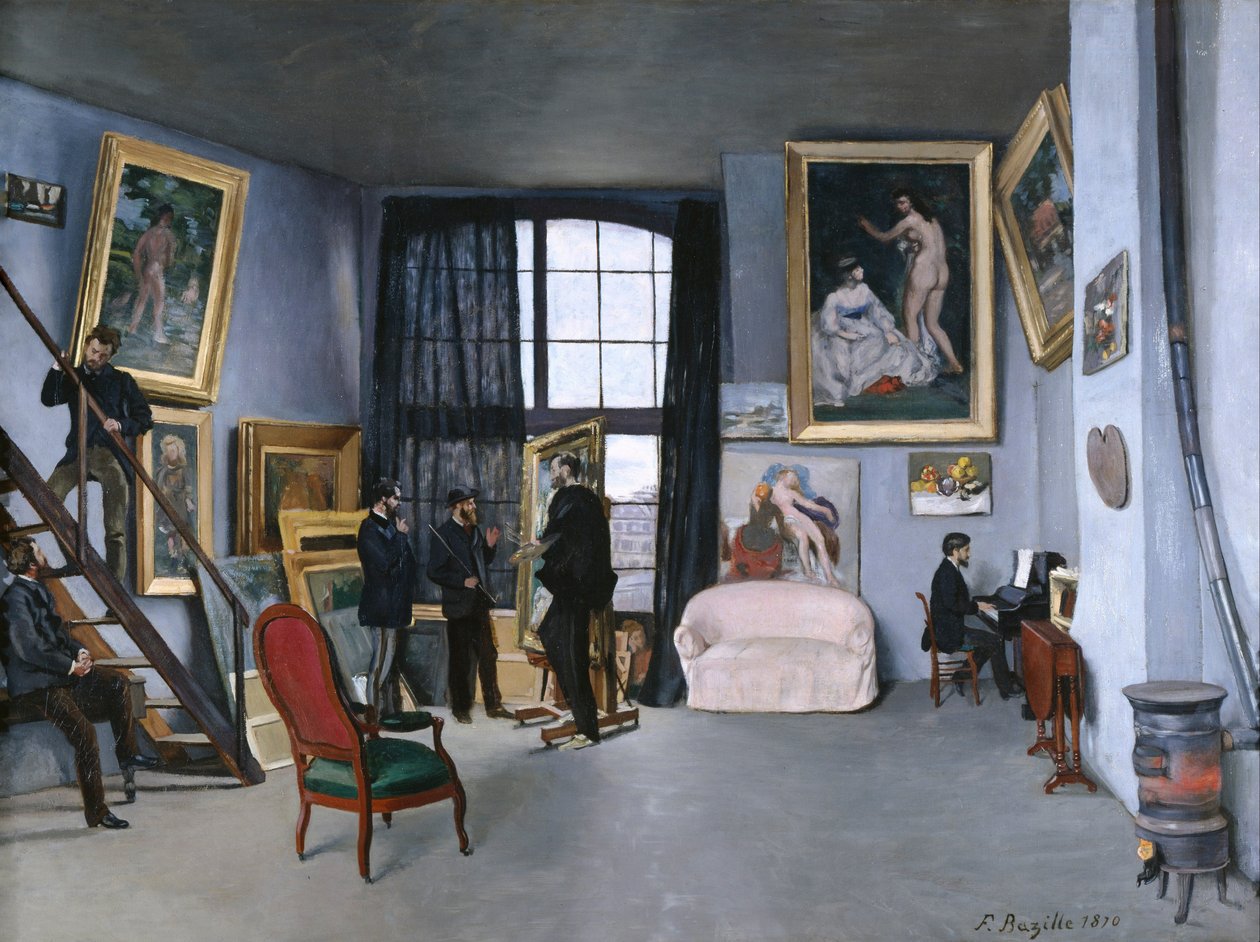 The Studio of Bazille by Frédéric Bazille