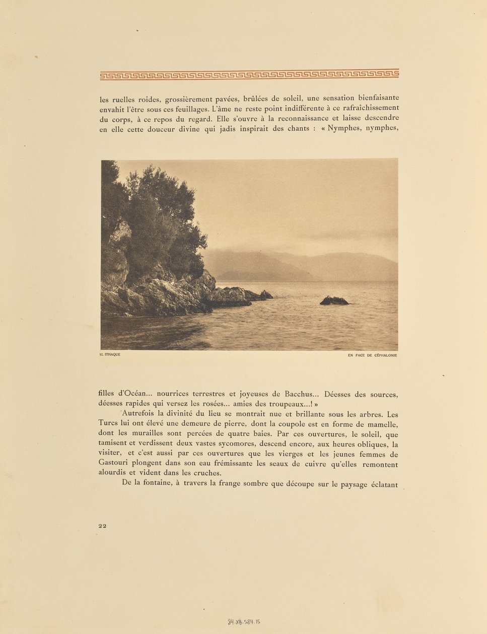 Ithaca. Facing Cephalonia by Frédéric Boissonnas