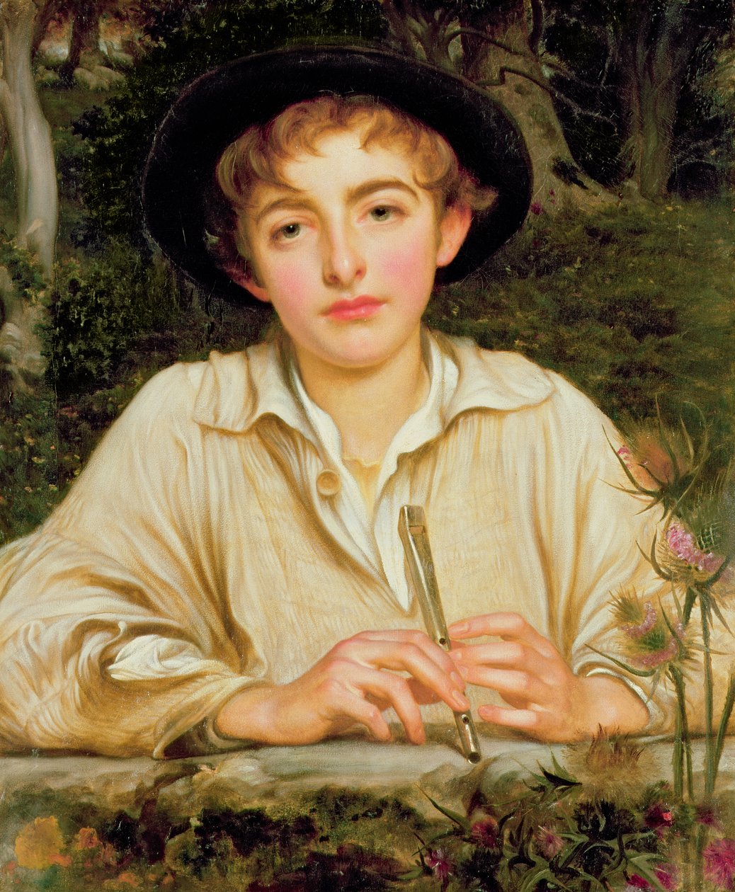 Rustic Music by Frederic Leighton